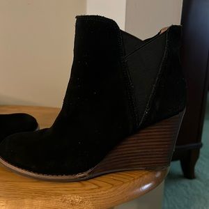 Black Suede Ankle Booties
